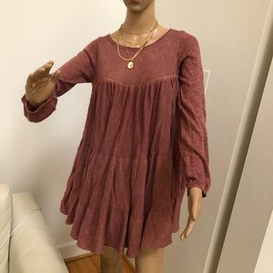 Free People Asymmetrical Babydoll Sweater Dress!